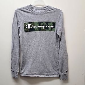 Champion Camo Long Sleeve Top - Size S
